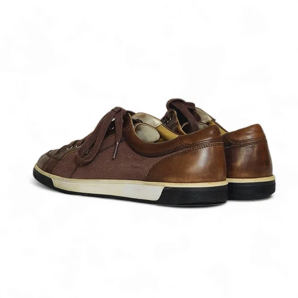 Cole Haan Vartan Sport Oxford Canvas Sneakers in Brown C12397 Mens Size 10.5
